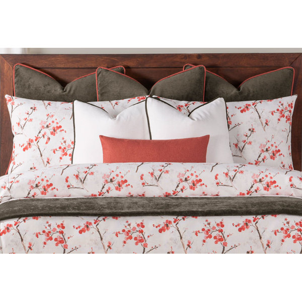Siscovers Coral Blossom Duvet Cover & Insert Set Wayfair